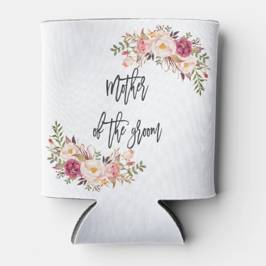 Blush Bloral Handwriting Mutter des Lebens Dosenkühler (Vorderseite)