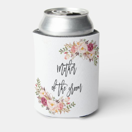 Blush Bloral Handwriting Mutter des Lebens Dosenkühler (Kanne Rückseite)