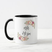 Blush Bloral Handwriting Mutter des Lebens Tasse (Links)