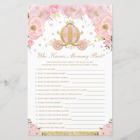 Blush Bloral Prinzessin, die Mommy Best Game kennt (Vorderseite)