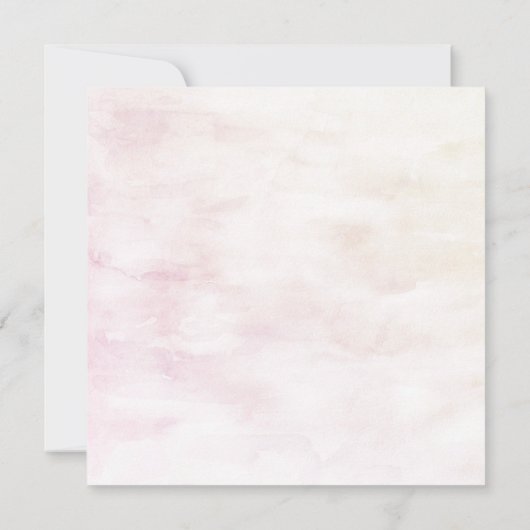 Blush Bloral Save the Date Card - Aquarellfarben (Rückseite)