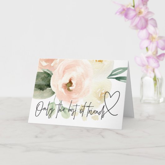 Blush Bloral Schwangerschaft Baby Reveal Geschenk Karte (Orchidee)