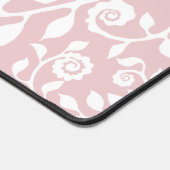 Blush Bloral Swirl Template Elegant Klasse Stilvol Schreibtischunterlage (Ecke)