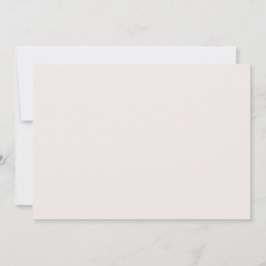 Blush Bloral Wedding Save The Date (Rückseite)