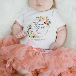 Blush Bloral Wreath Flower T - Shirt