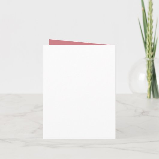 Blush Bloral Wreath Save the Date Faltkarte Einladung (Rückseite)