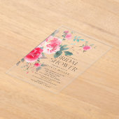 Blush Blossom Bridal Dusche Einladung (Ablage )