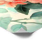 Blush Blossom Camelia Park/Garten: Poster (Ecke)