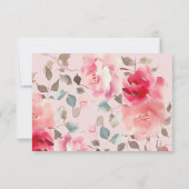 Blush Blossoms Baby Words of Wisdom Card Einladung (Rückseite)