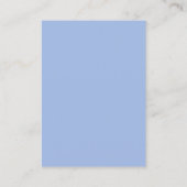 Blush Blue Aquarell Glitzer Logo-Vorführung Visitenkarte (Rückseite)