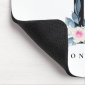 BLUSH BLUE BLUE FLORAL ALPHABETS NAME LETTER L MOUSEPAD (Ecke)
