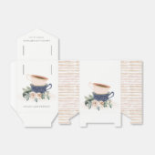 Blush Blue Flora Gestapelte Teebecher jedes Alter  Geschenkschachtel (Ungefaltet)