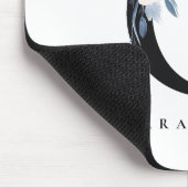 BLUSH BLUE FLORAL ALPHABETS NAME LETTER C MOUSEPAD (Ecke)