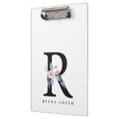 BLUSH BLUE FLORAL ALPHABETS NAME LETTER R KLEMMBRETT (Links)