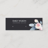 BLUSH BLUE FLORAL STUD EARRING DISPLAY LOGO MINI VISITENKARTE (Vorderseite)