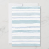 Blush Blue Moon Stars Boho Boy Baby Dusche Einladung (Rückseite)