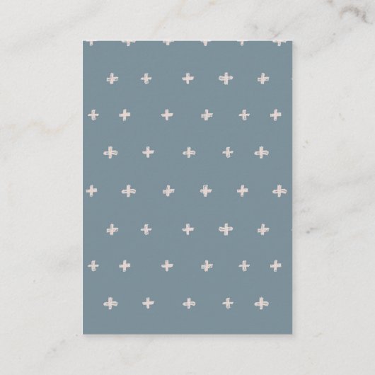 Blush Blue Mountains Pine Wedding Website Detail Begleitkarte (Rückseite)