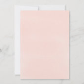 Blush Blue Rosen Watercolor Blumenbrunch Einladung (Rückseite)