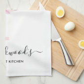 BLUSH BLUE WHUE BLLORAL ALPHABETS SCHREIBEN P GESCHIRRTUCH (Viertel Falte)