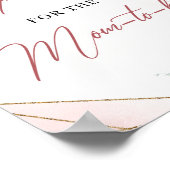 Blush Blues Gold Frame Advice für die zukünftige M Poster (Ecke)