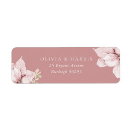 Blush Blume Petals Wedding Rücksendeadresse