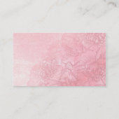 Blush Blume Wasserfarbe Hochzeitsfeiern Platzkarte (Rückseite)