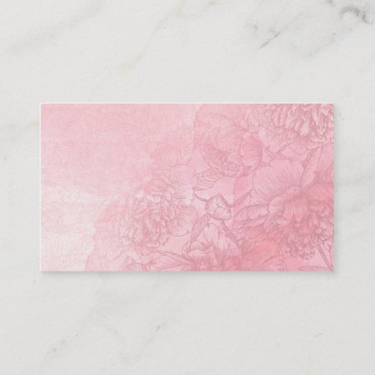 Blush Blume Wasserfarbe Hochzeitsfeiern Platzkarte (Rückseite)