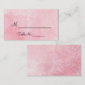 Blush Blume Wasserfarbe Hochzeitsfeiern Platzkarte (Vorne/Hinten)