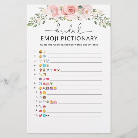 Blush Blumenbridal Emoji Picicgame (Vorderseite)
