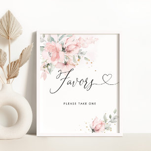 Blush Blumenfavoriten Bitte ein Poster nehmen