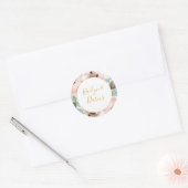 Blush Blumengarten Pastel Wedel Umschlag Aufkleber (Umschlag)