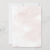 Blush Blumengrün Girl Rustic Babydusche Einladung (Rückseite)