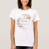 Blush Blumenkraut Großmutter der Braut T-Shirt (Vorderseite)