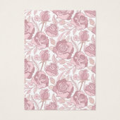 Blush-Blumenmuster mit Nekklaskenkarte (Rückseite)
