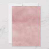 Blush Blumenrahmen Sweet 16 Geburtstag Einladung (Rückseite)