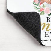 Blush Blumenreath Beste Mama je Muttertag Mousepad (Ecke)