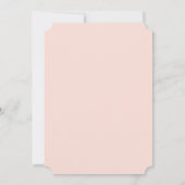 Blush Blumenschmuck Bridal Dusche Einladung (Rückseite)