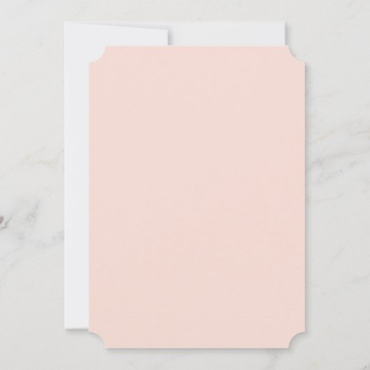 Blush Blumenschmuck Bridal Dusche Einladung (Rückseite)