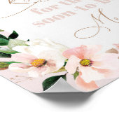 Blush Blumenspiel wie viele Küsse Brautparty Poster (Ecke)