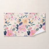 Blush & Blütenweich Blütenrosa Pfirsich Wasserfarb Badhandtuch Set (Handtuch)
