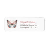 Blush Boho Butterfly Babydusche (Vorne)