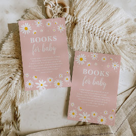 Blush Boho Daisy Blume Bücher für Baby Girl Begleitkarte