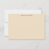 Blush Boho Floral Rose Aquarellfarben Budget RSVP Karte (Rückseite)