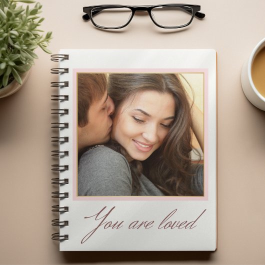 Blush Border Portrait Notizblock