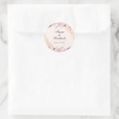 Blush Botanical Floral Wedding Stickers (Tasche)