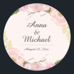 Blush Botanical Floral Wedding Stickers<br><div class="desc">Matching Einladung,  Rsvp Karten,  Porto Briefmarke und mehr im Little Bayleigh Store. Wir haben Kunstwerke von: www.createthecut.com</div>