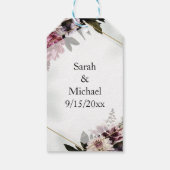 Blush Botanical Geschenkanhänger (Rückseite)