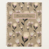 Blush Botanical Modern Floral Planner Planer (Vorderseite)