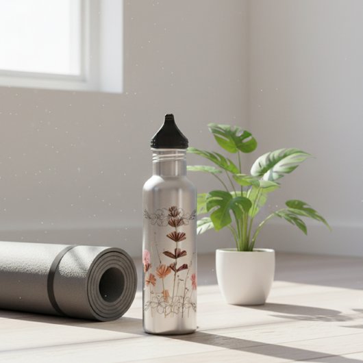 Blush Botanical Paper Flowers"A GIFT Just For You" Edelstahlflasche