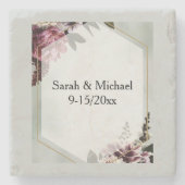 Blush Botanical Steinuntersetzer (Vorderseite)